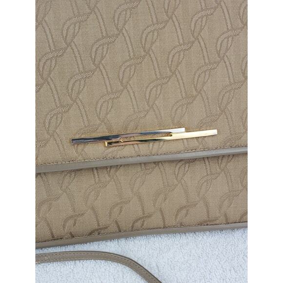 Lou Taylor Handbag Shoulder Strap Tan Leather Trim - Picture 4 of 8